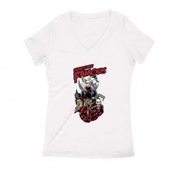 Make Me Famous Női V Kivágott póló