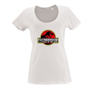 Fatherhood (Jurassic) Női O Nyakú Póló