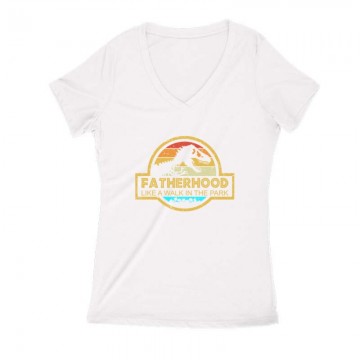 Faterhood color Női V Kivágott póló