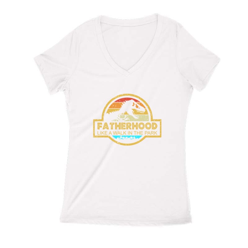 Faterhood color Női V Kivágott póló