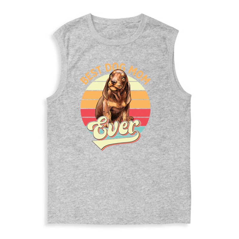 Best Dogmom Ever (retro) Férfi Trikó