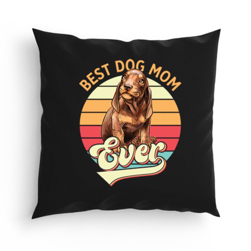 Best Dogmom Ever (retro) Párna
