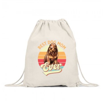 Best Dogmom Ever (retro) Hátizsák