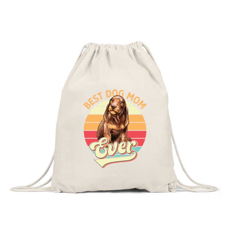 Best Dogmom Ever (retro) Hátizsák