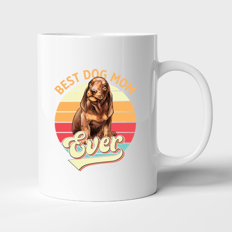 Best Dogmom Ever (retro) Bögre