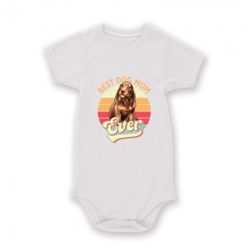 Best Dogmom Ever (retro) Baby Body