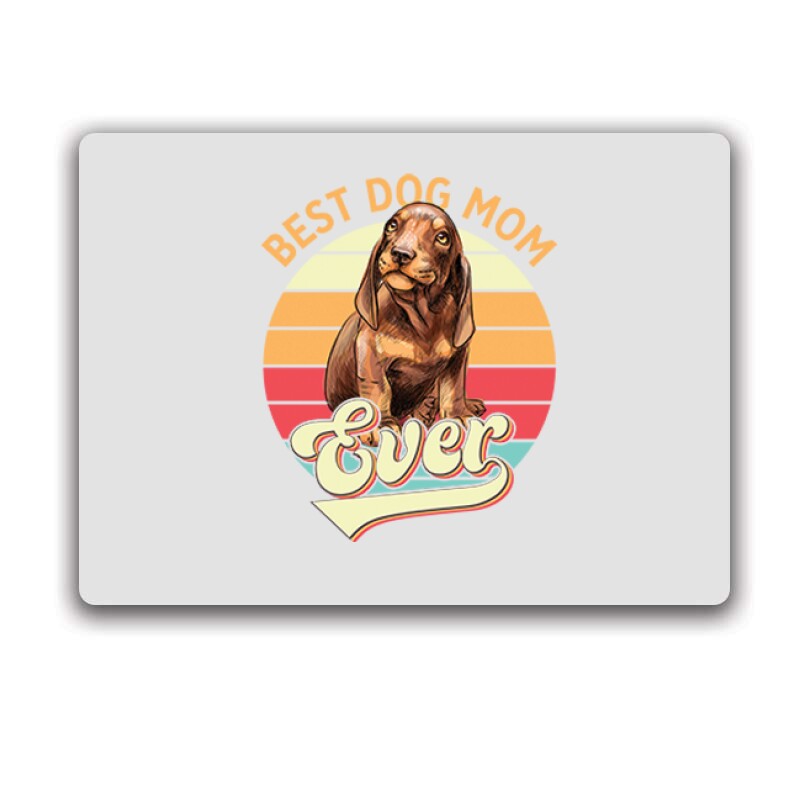 Best Dogmom Ever (retro) Egérpad