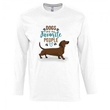 Dogs Are My Favorite Hosszú Ujjú Póló