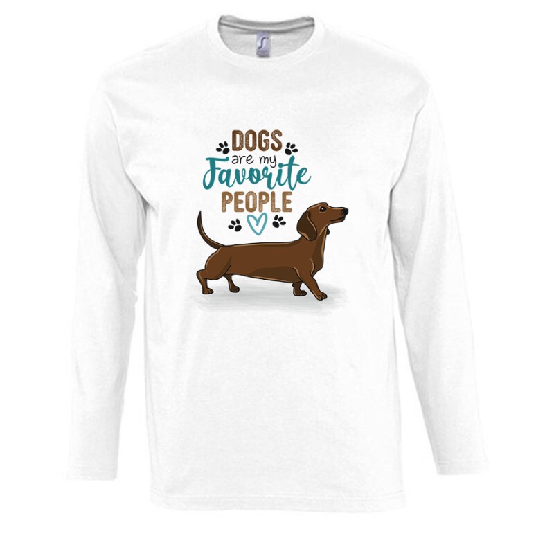 Dogs Are My Favorite Hosszú Ujjú Póló