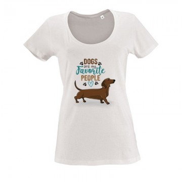 Dogs Are My Favorite Női O Nyakú Póló