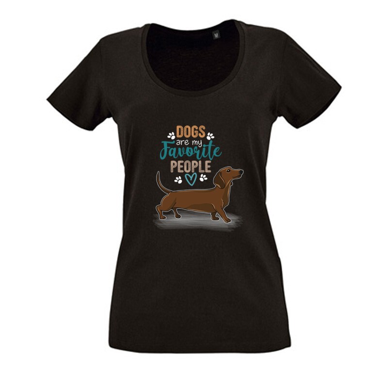 Dogs Are My Favorite Női O Nyakú Póló