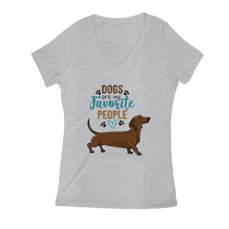 Dogs Are My Favorite Női V Kivágott póló