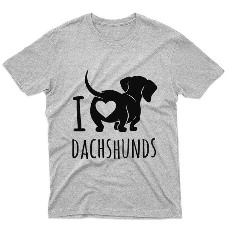 I Love Dachshund Unisex Póló