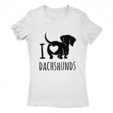 I Love Dachshund Női Póló