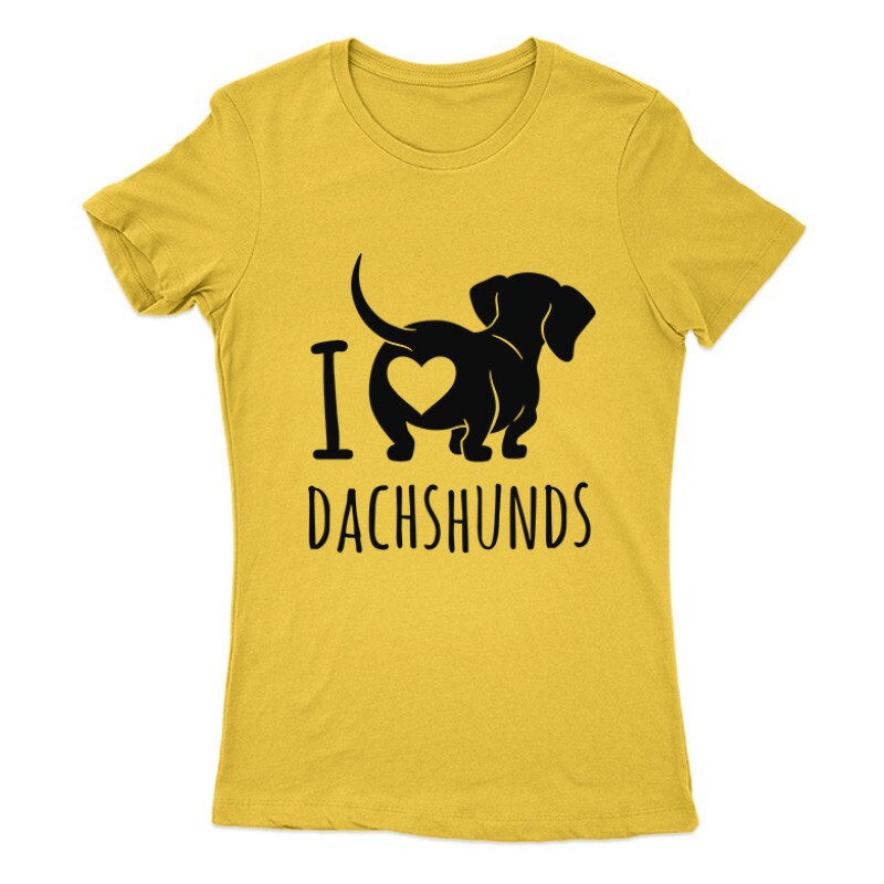 I Love Dachshund Női Póló