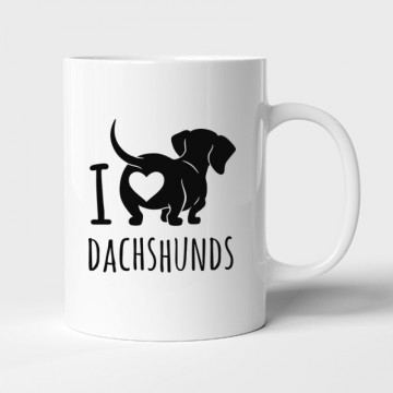 I Love Dachshund Bögre