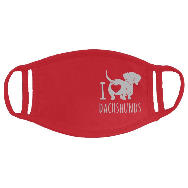 I Love Dachshund Arcmaszk