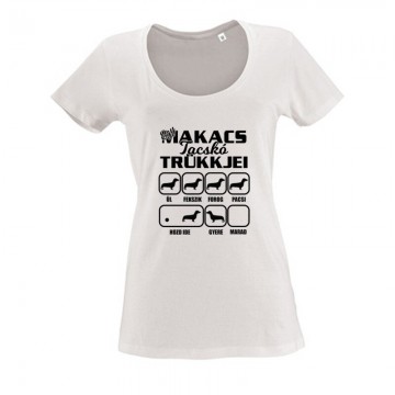 Egy Makacs Tacskó Trükkjei Női O Nyakú Póló