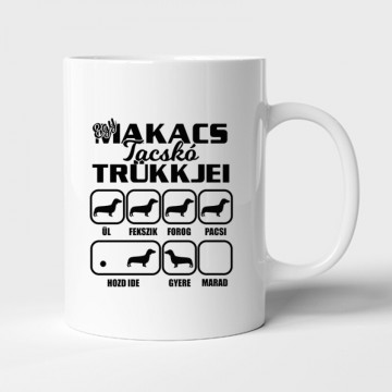 Egy Makacs Tacskó Trükkjei Bögre