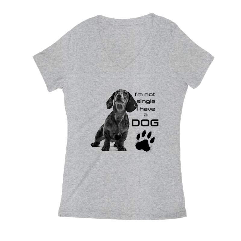 I'm Not Single (tacsi) Női V Kivágott póló
