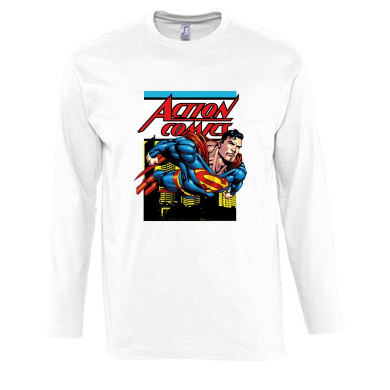 Action Comics Hosszú Ujjú Póló