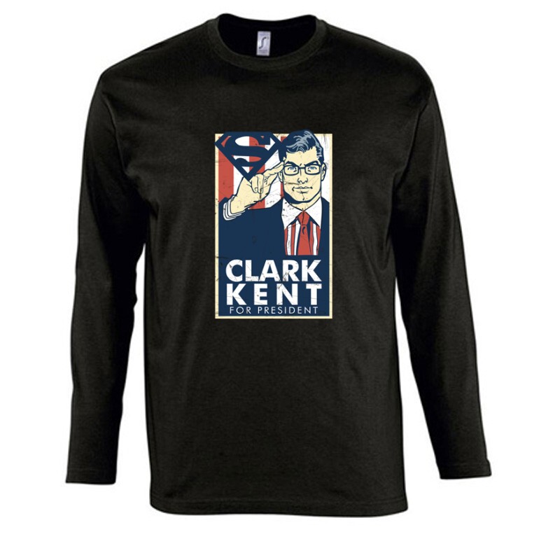 Clark Kent For President Hosszú Ujjú Póló