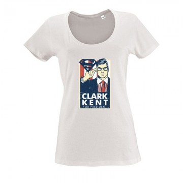 Clark Kent For President Női O Nyakú Póló