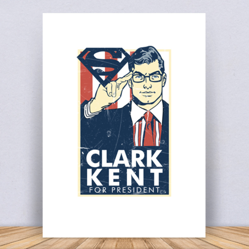 Clark Kent For President Vászonkép