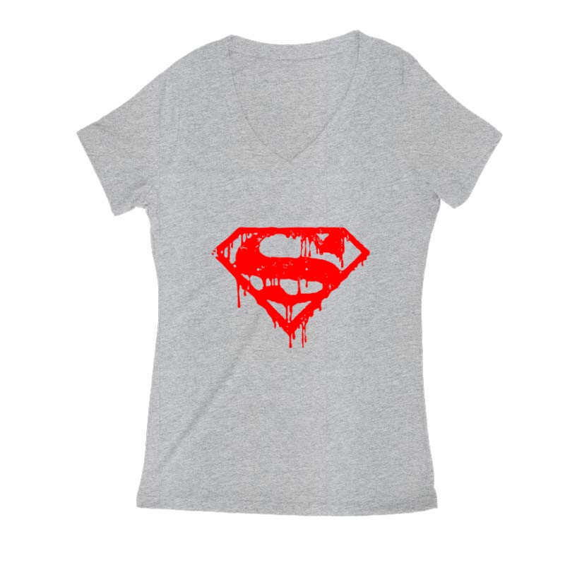 Death of Superman Női V Kivágott póló