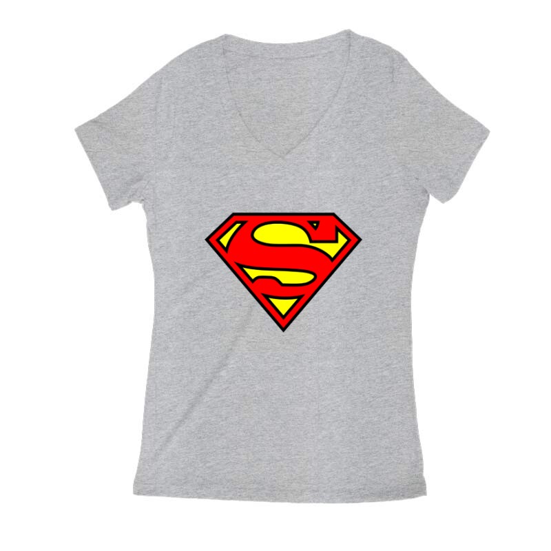 Superman logó Női V Kivágott póló