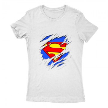 Superman tépett Női Póló