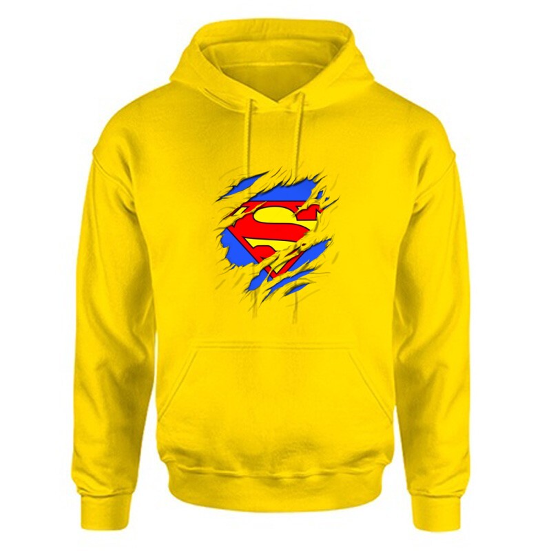 Superman tépett Unisex Kapucnis Pulcsi