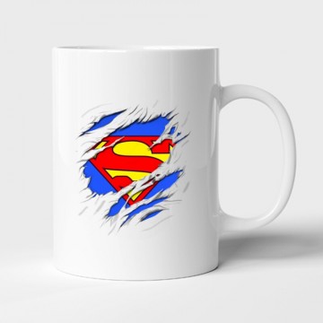 Superman tépett Bögre