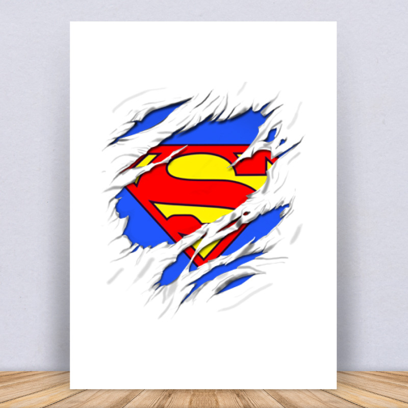 Superman tépett Vászonkép
