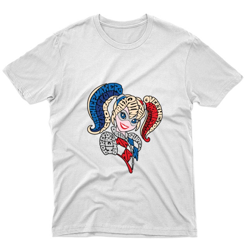 Harley Quinn text Unisex Póló