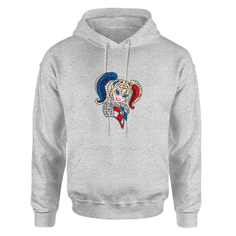 Harley Quinn text Unisex Kapucnis Pulcsi