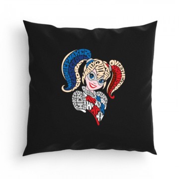 Harley Quinn text Párna