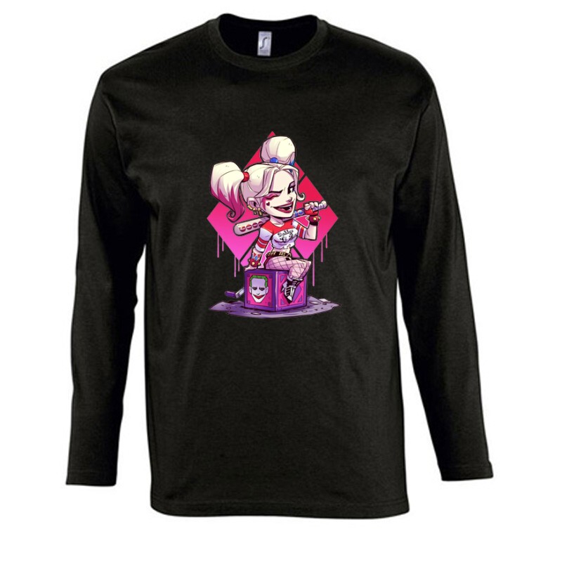 Harley Quinn ütövel Hosszú Ujjú Póló