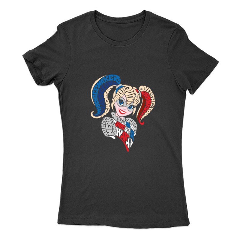 Harley Quinn text Női Póló