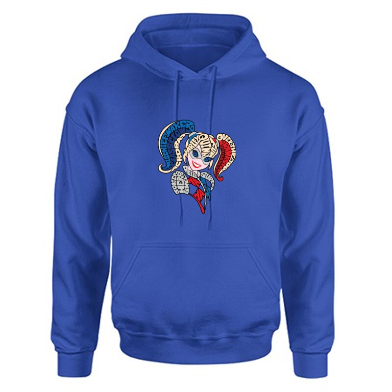 Harley Quinn text Unisex Kapucnis Pulcsi