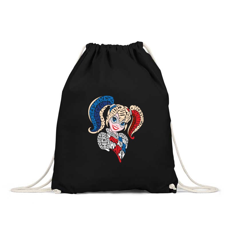 Harley Quinn text Hátizsák