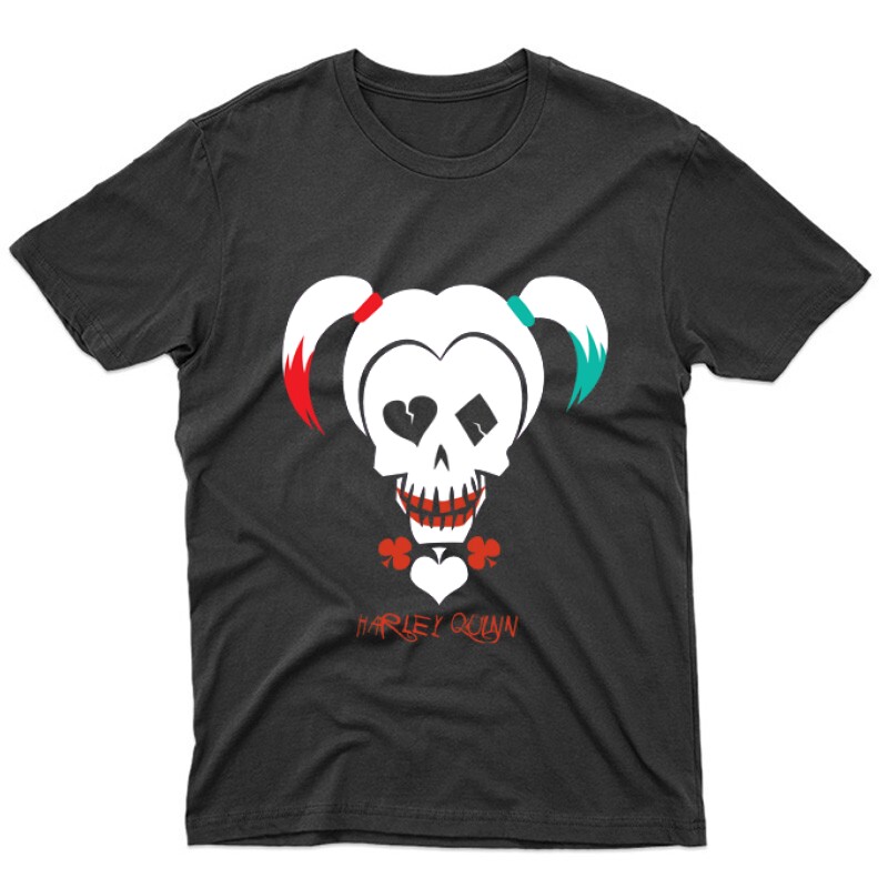 Harley Quinn logó Unisex Póló