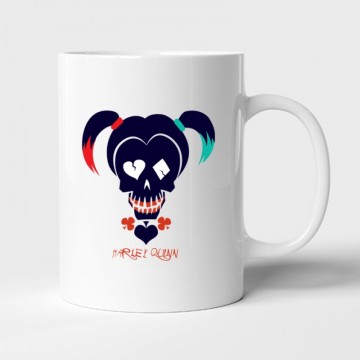 Harley Quinn logó Bögre