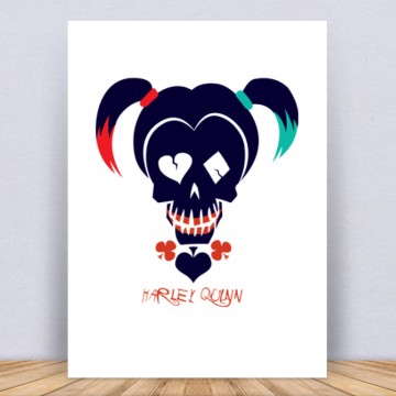 Harley Quinn logó Vászonkép