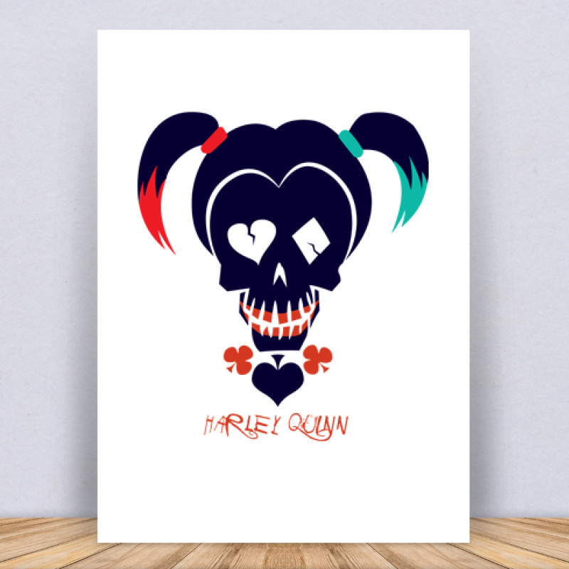 Harley Quinn logó Vászonkép