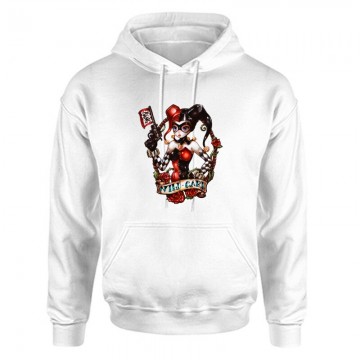 Harley Quinn Wild Card Unisex Kapucnis Pulcsi