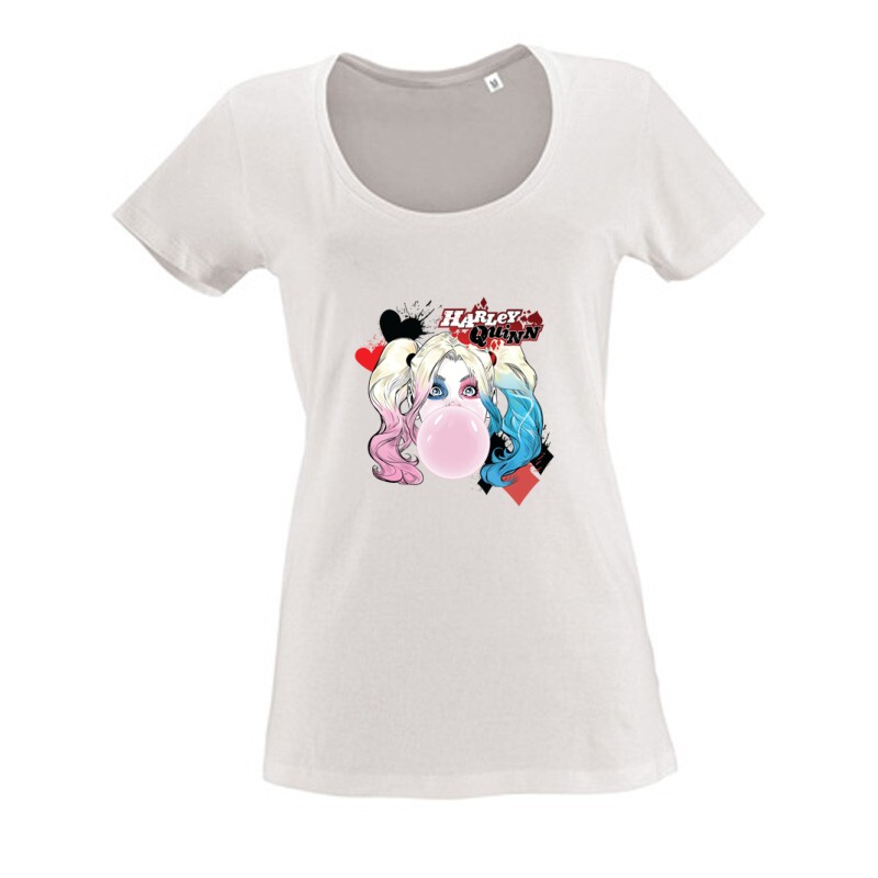 Harley Quinn Bubble Női O Nyakú Póló