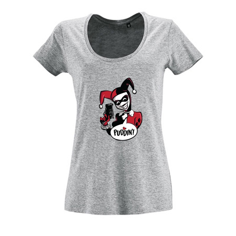 Harley Quinn Puddin Női O Nyakú Póló