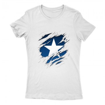 Amerika kapitány tépett Női Póló
