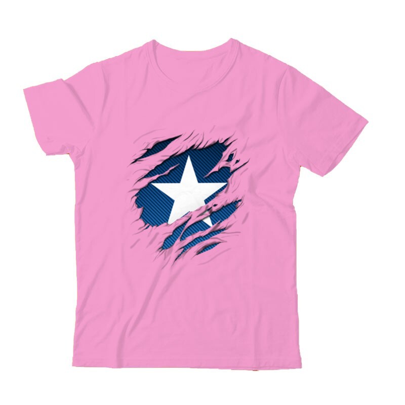 Amerika kapitány tépett Gyermek Póló